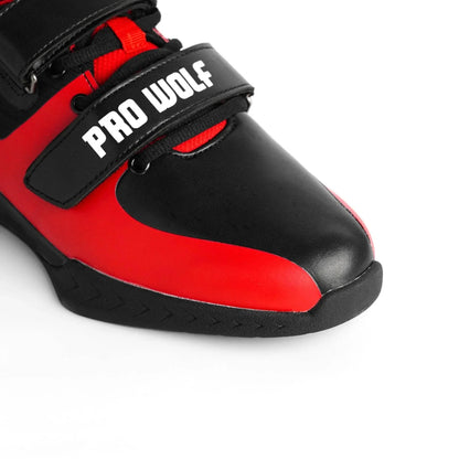 PRx800 Wider Toe Box Weightlifting Squat Gym Shoe - RED - PRO WOLF