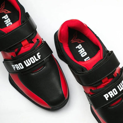 PRx800 Wider Toe Box Weightlifting Squat Gym Shoe - RED - PRO WOLF