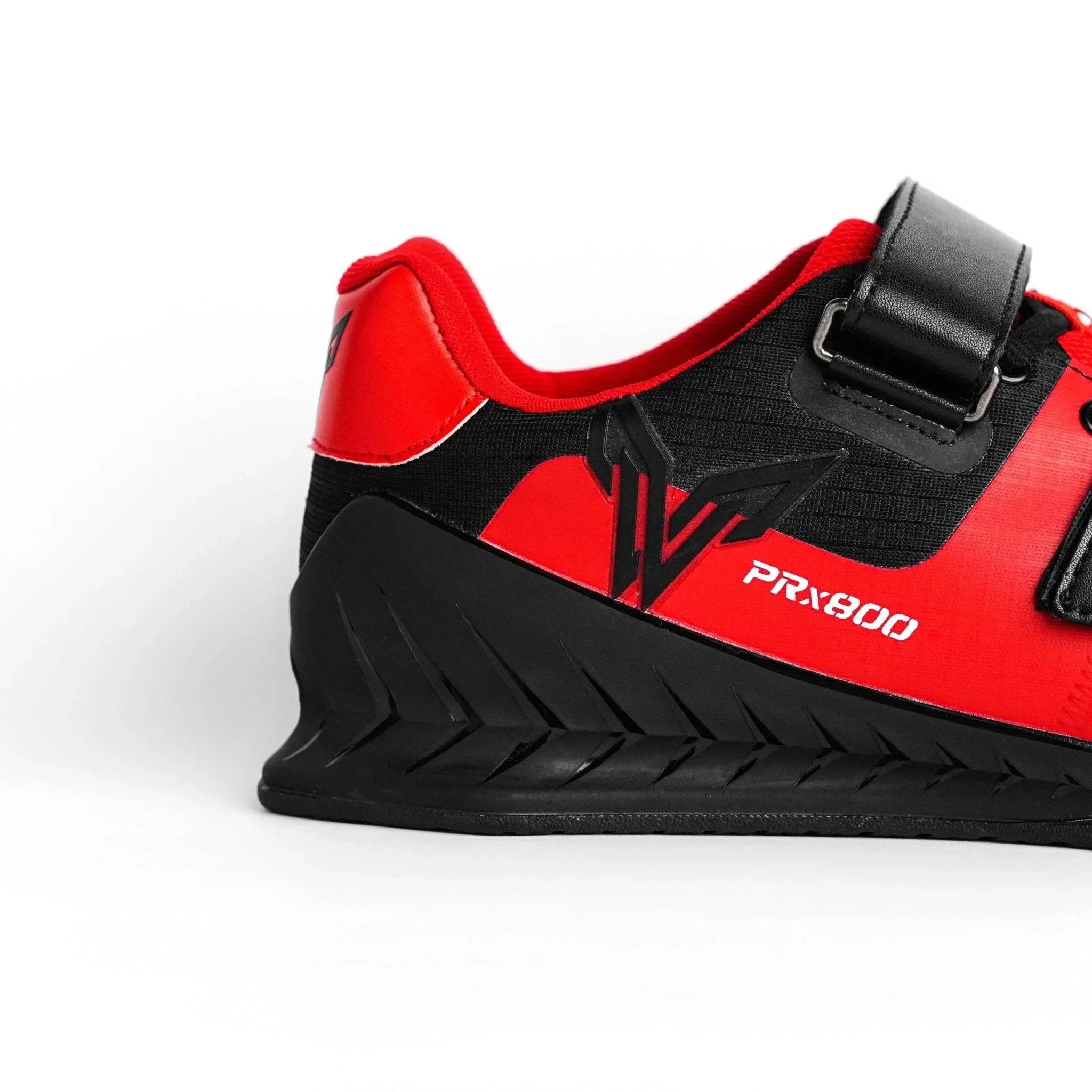PRx800 Wider Toe Box Weightlifting Squat Gym Shoe - RED - PRO WOLF