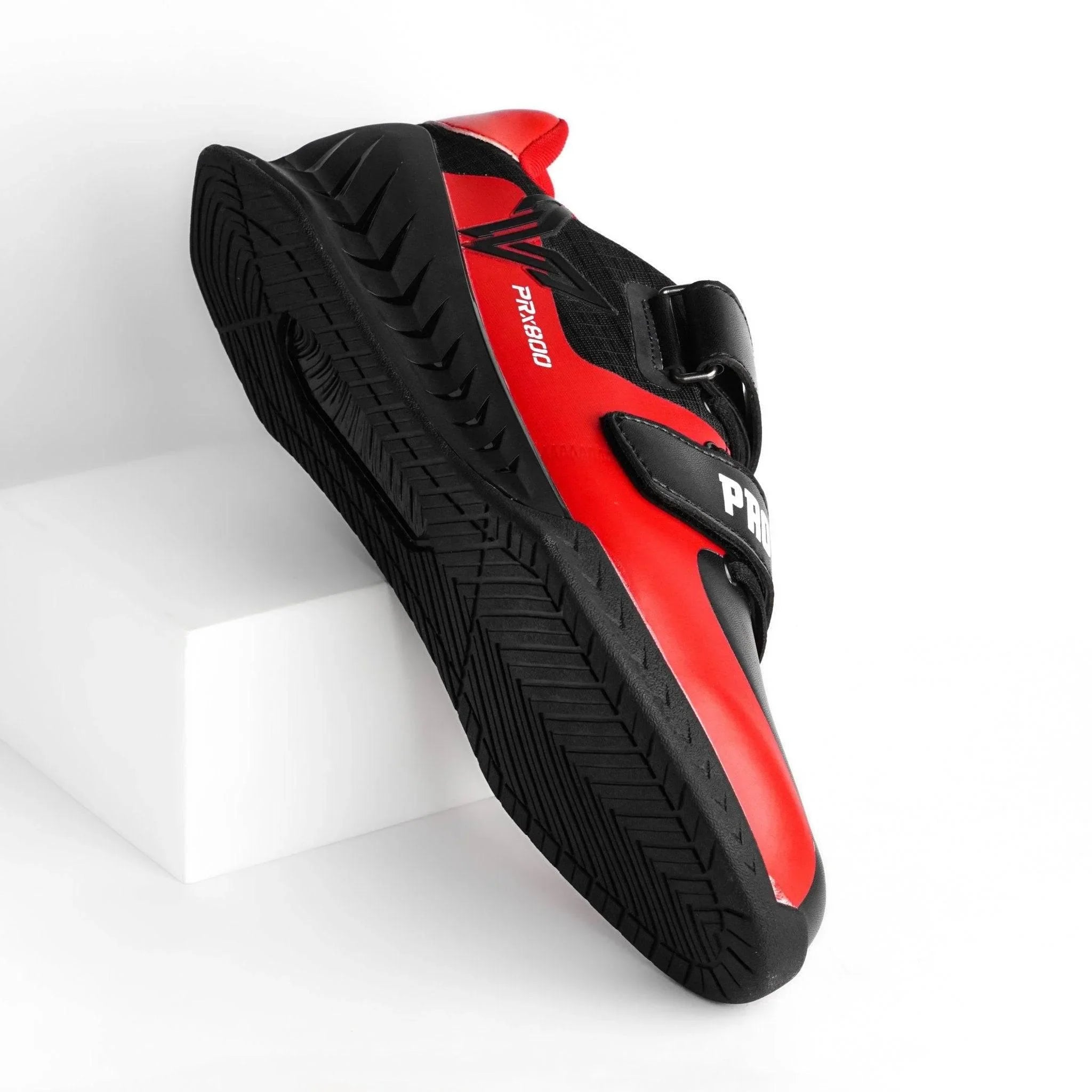 PRx800 Wider Toe Box Weightlifting Squat Gym Shoe - RED - PRO WOLF