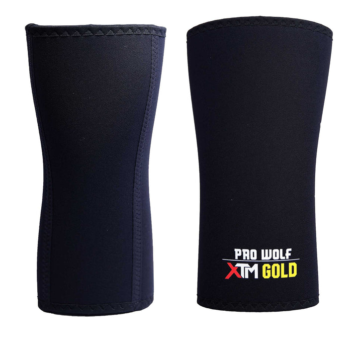 XTM Gold 7mm Knee Sleeves for Powerlifting Competitions