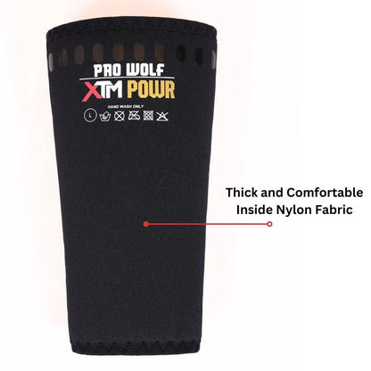 XTM POWR 7mm Knee Sleeves Powerlifting (Level 3) - PRO WOLF