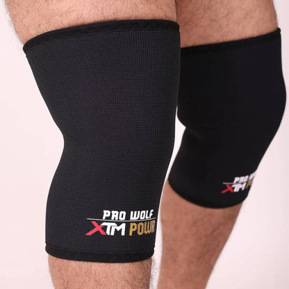 XTM POWR 7mm Knee Sleeves Powerlifting (Level 3) - PRO WOLF