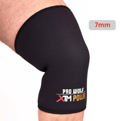 XTM POWR 7mm Knee Sleeves Powerlifting (Level 3) - PRO WOLF