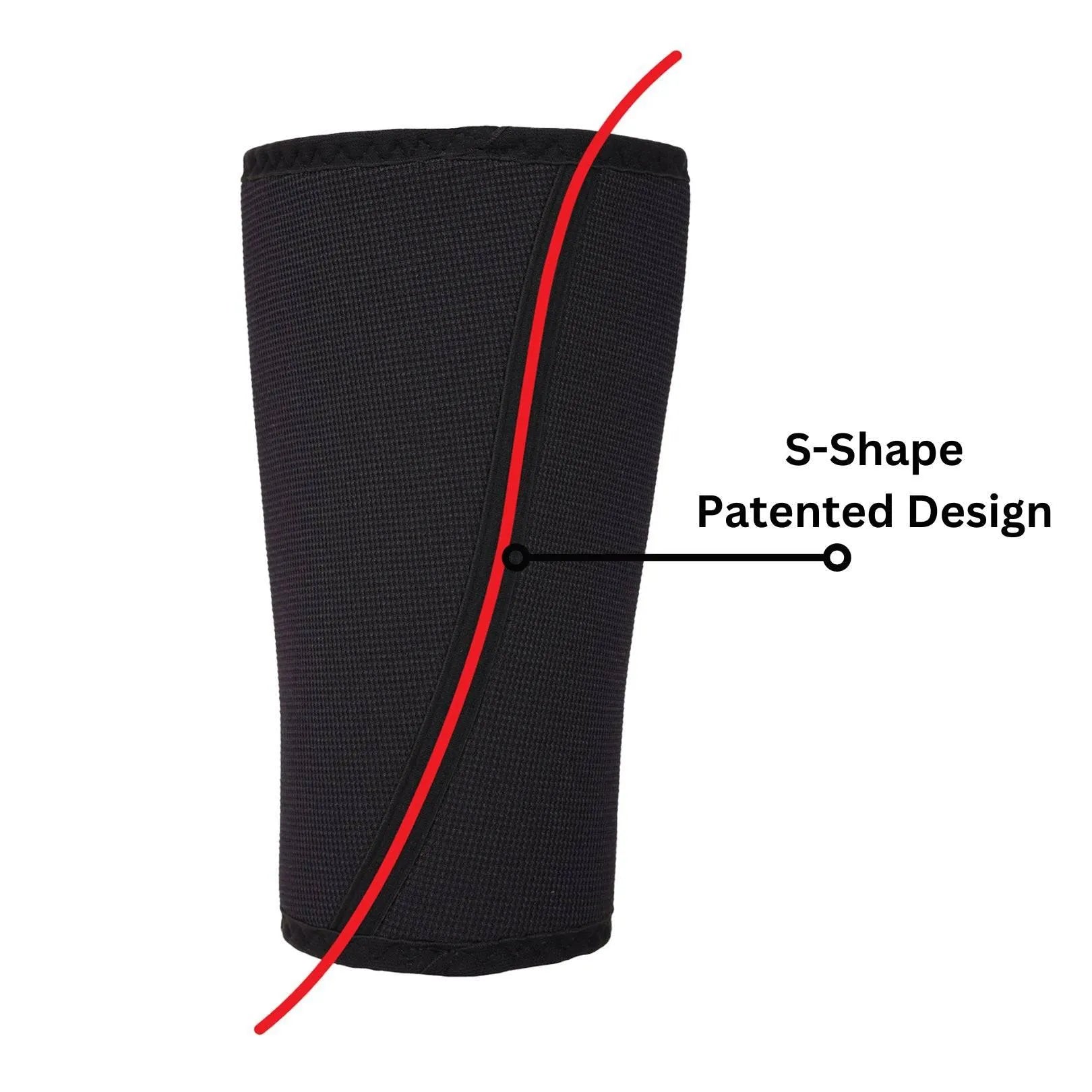XTM Powr 7mm Black Knee Sleeves | Level 3 Powerlifting Gear